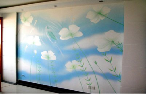 易门画墙绘怎么画好白云的蓬松感？