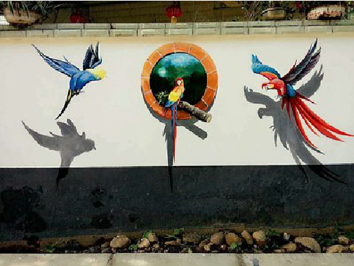 易门视觉错位-3D墙绘设计