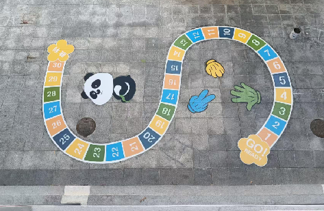 易门地面游戏彩绘