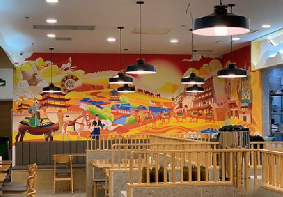 易门商业空间彩绘介绍。