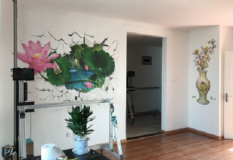 易门墙体彩绘相比墙纸的优势。