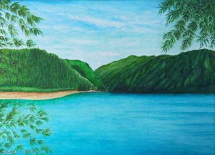 易门在墙绘中，如何绘画绿水青山？