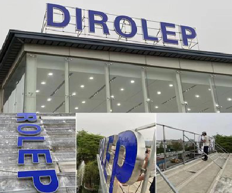 易门楼顶发光字安装的注意事项。